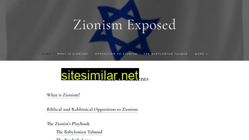 Zionismexposed similar sites