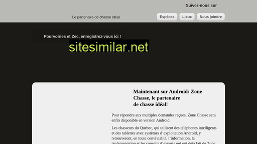 zonechasse.com alternative sites