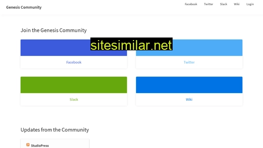 genesis.community alternative sites