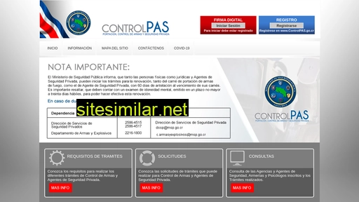 Controlpas similar sites