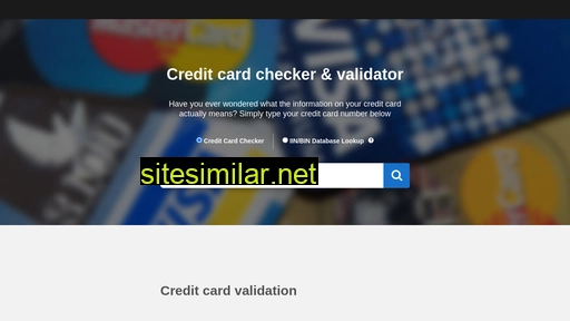validate.creditcard alternative sites