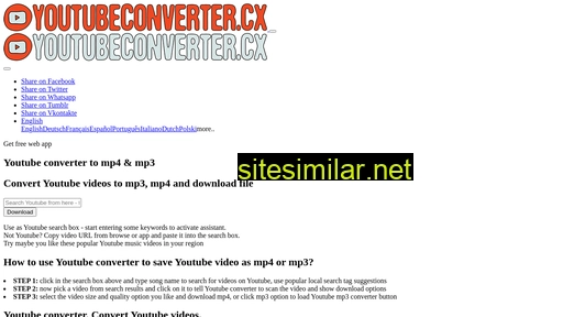 youtubeconverter.cx alternative sites
