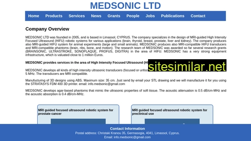 medsonic.com.cy alternative sites