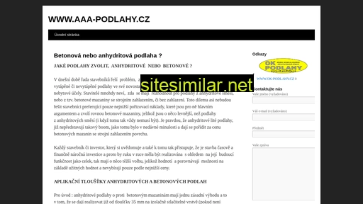 aaa-podlahy.cz alternative sites