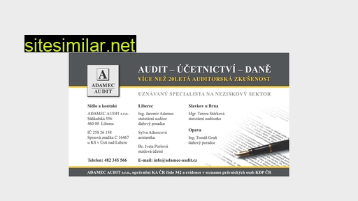 Adamec-audit similar sites
