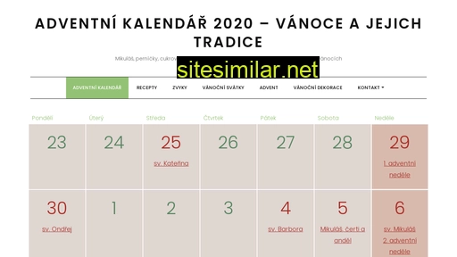 adventni-kalendar.cz alternative sites
