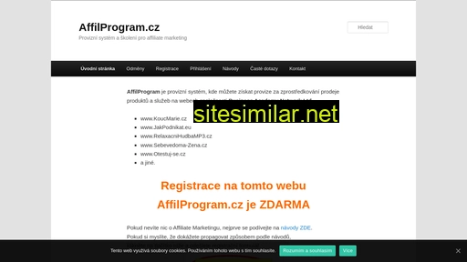Affilprogram similar sites