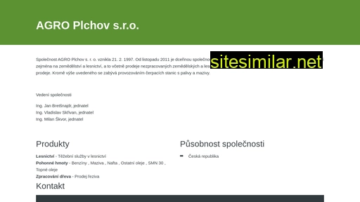 agroplchov.cz alternative sites