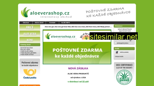 aloeverashop.cz alternative sites