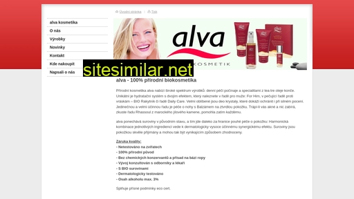 alva-kosmetika.cz alternative sites
