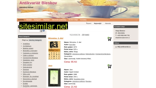 antikvariatbleskov.cz alternative sites