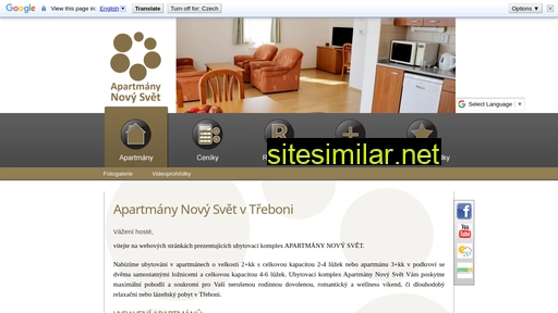 apartmany-novysvet.cz alternative sites