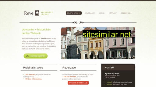 apartmanytrebon.cz alternative sites