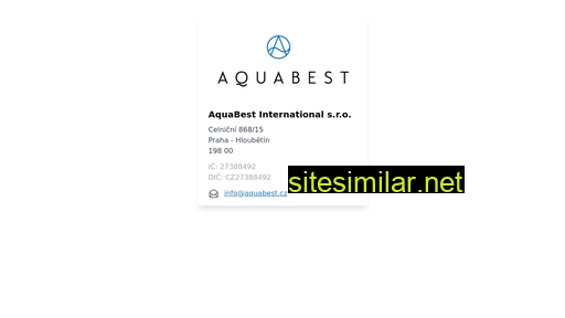 aquabest.cz alternative sites