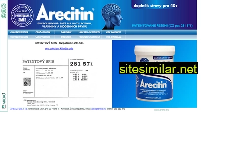 arecitin.cz alternative sites