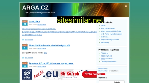 arga.cz alternative sites