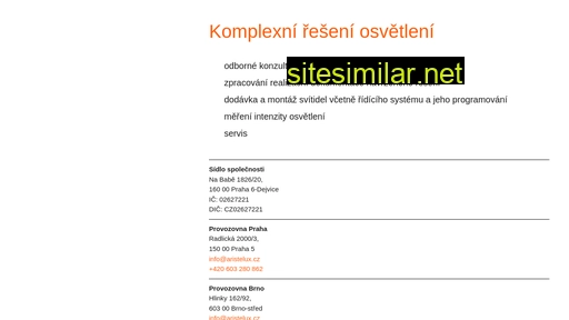 aristelux.cz alternative sites