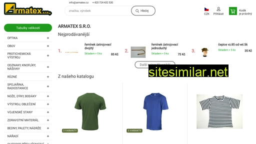 armatex.cz alternative sites
