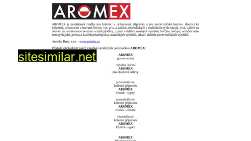 aromex.cz alternative sites