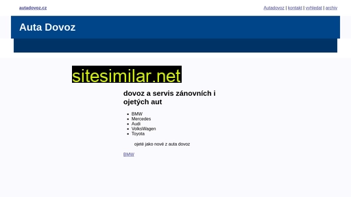 autadovoz.cz alternative sites