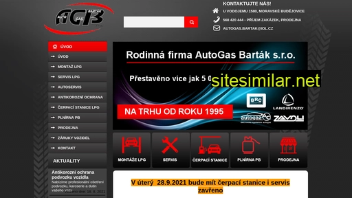 autogas-bartak.cz alternative sites
