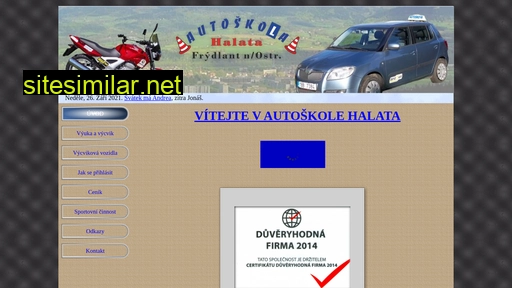 autoskola-halata.cz alternative sites