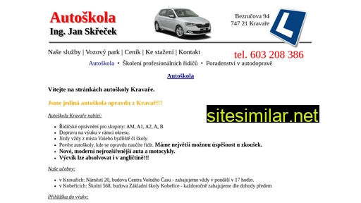 autoskola-skrecek.cz alternative sites