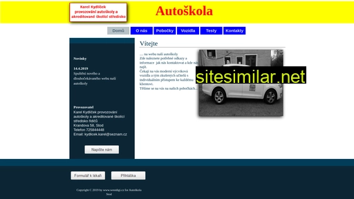 autoskolakydlicek.cz alternative sites