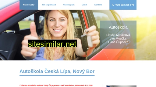 autoskolamoucka-novybor.cz alternative sites