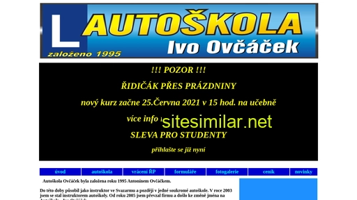 autoskolaovcacek.cz alternative sites