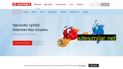 avonet.cz alternative sites