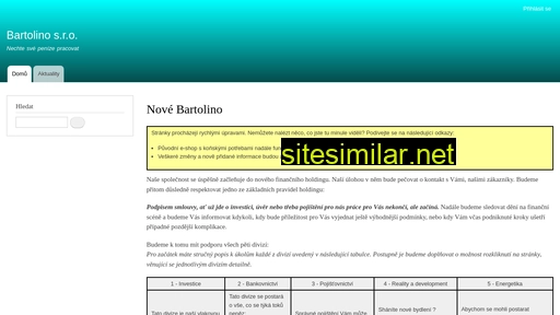 bartolino.cz alternative sites