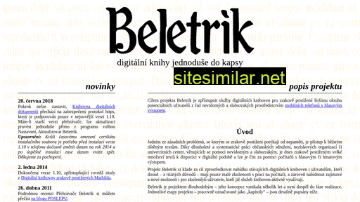 beletrik.cz alternative sites
