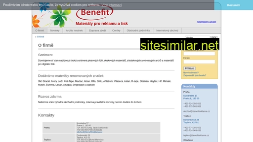 benefitreklama.cz alternative sites