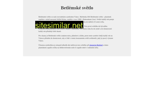 betlemske-svetlo.cz alternative sites