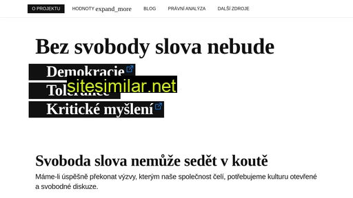 bezsvobodyslova.cz alternative sites
