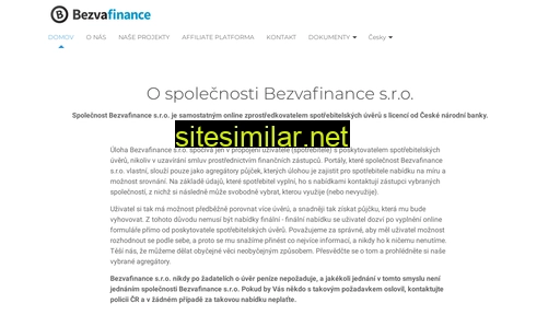 bezvafinance.cz alternative sites