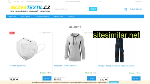 bezvatextil.cz alternative sites