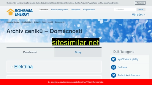 bohemiaenergy.cz alternative sites