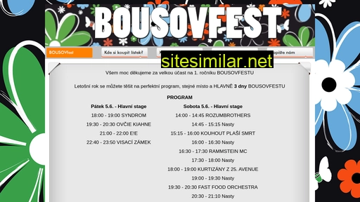 bousovfest.cz alternative sites