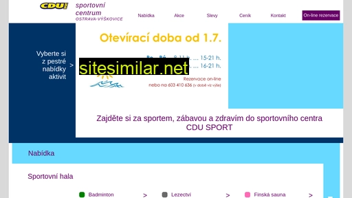 cdusport.cz alternative sites