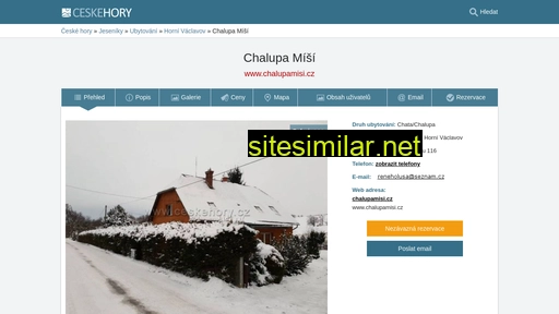 chalupamisi.cz alternative sites
