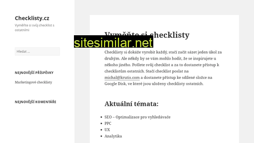 checklisty.cz alternative sites