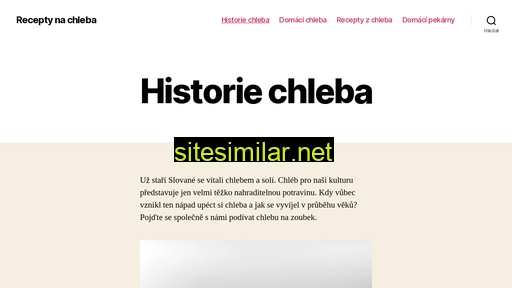 chlebarecepty.cz alternative sites