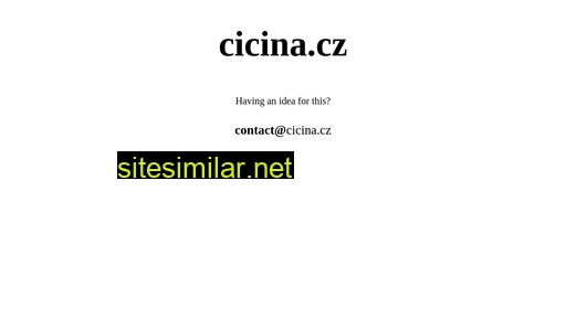 cicina.cz alternative sites