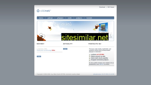citinet.cz alternative sites