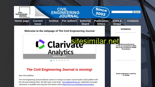 Civilengineeringjournal similar sites