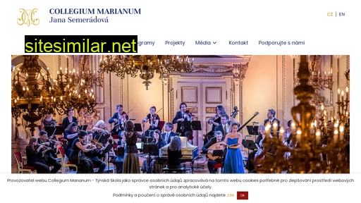 collegiummarianum.cz alternative sites