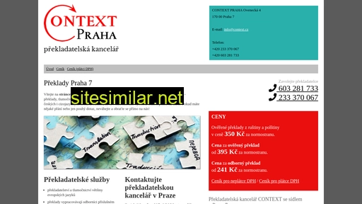 context-praha.cz alternative sites