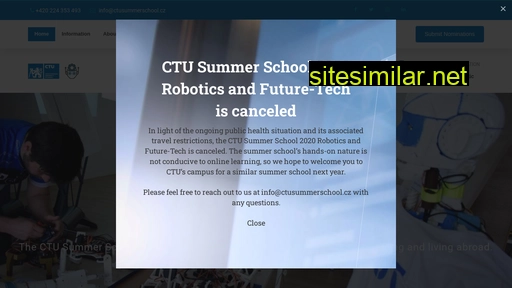 ctusummerschool.cz alternative sites